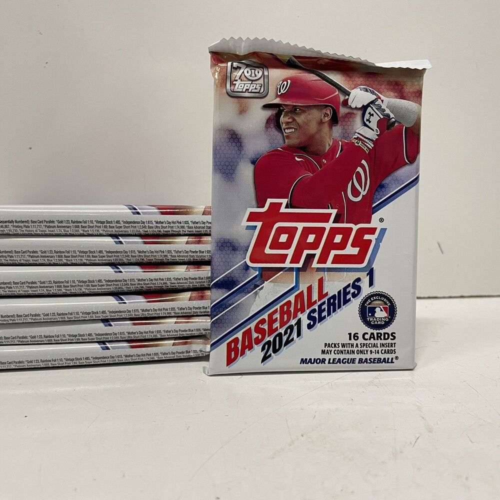 1x Topps 2021 Series 1 Baseball Pack- 16 Cards Per Pack SEALED